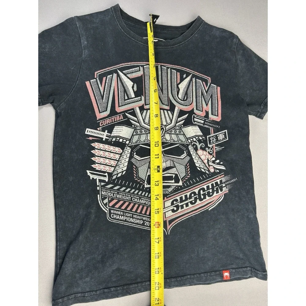 Venum YOUTH 8 Shogun Grappling Distressed Black Graphic Tee‎ Shirt